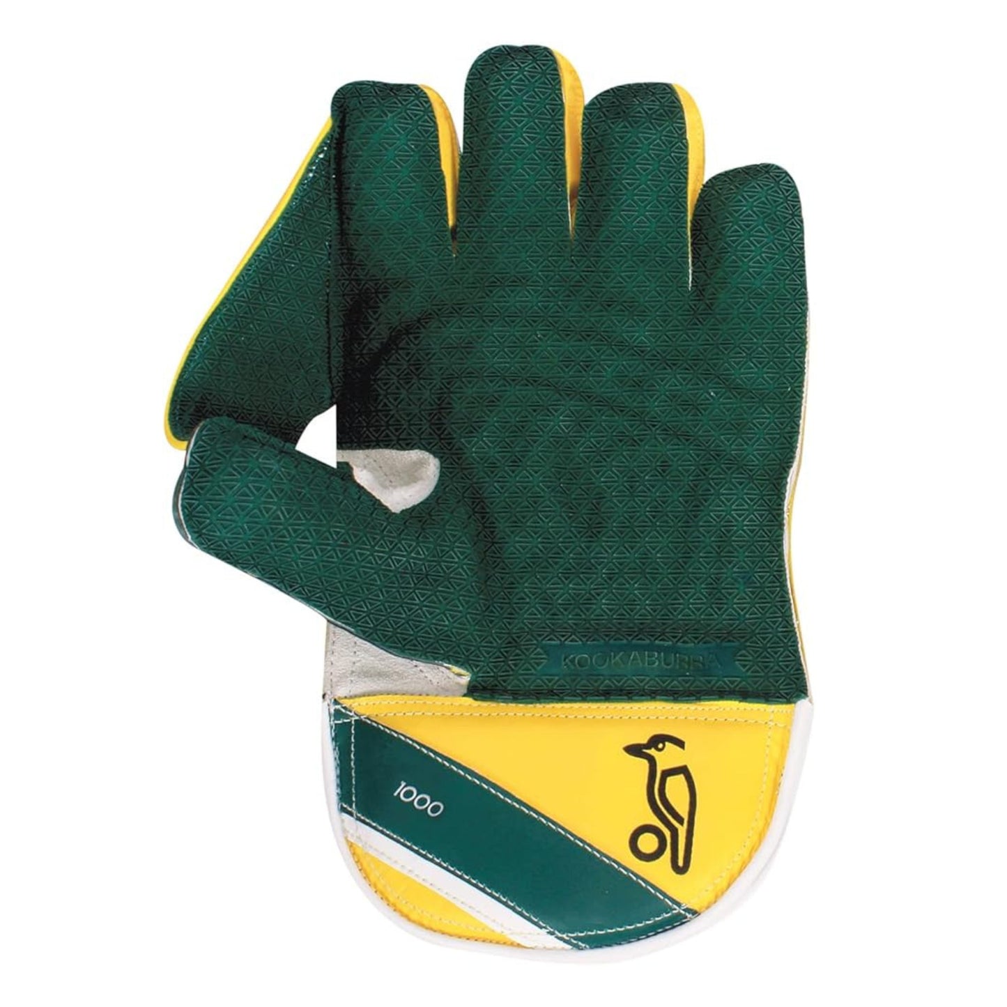 Kookaburra Kahuna Pro 1000 Men's Wicket Keeping Gloves (Yellow/Green, L) | Professional | Superior Grip and Comfort | Unique setting to enhance