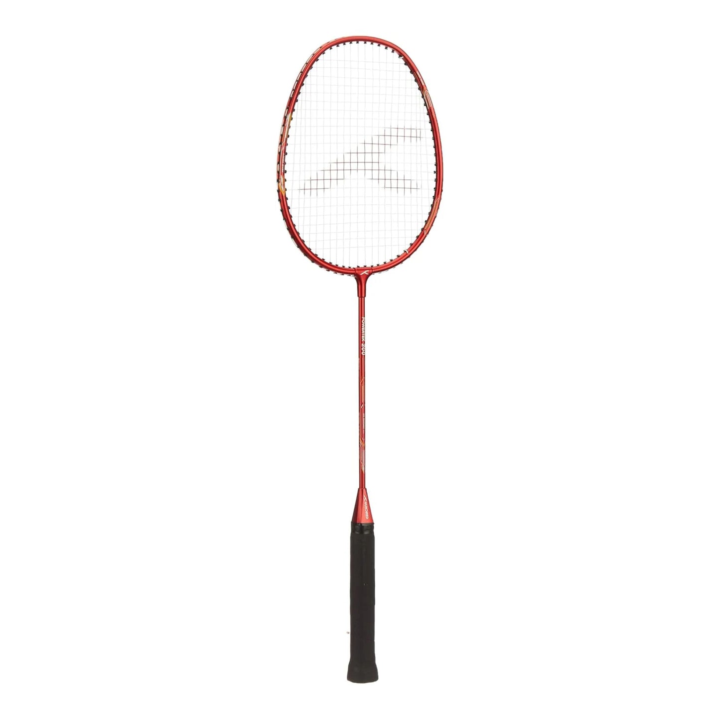 HUNDRED Powertek 200 PRO Strung Badminton Racquet with Head Cover | Material: Aluminium | Intermediate Level | Weight: 95gm | Maximum String Tension- 18-20lbs