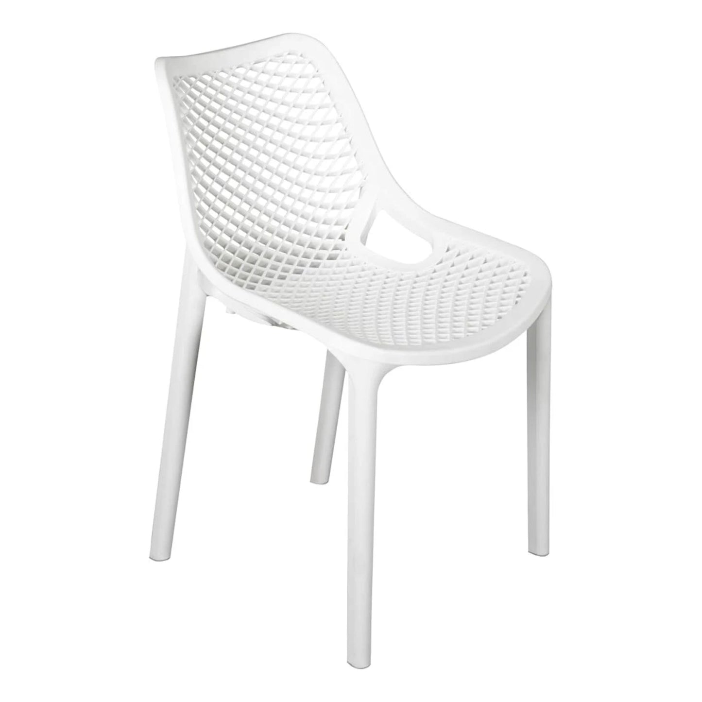 Nilkamal Vento Chair | Plastic Mid Back with Arm Chair | Chairs for Home| Dining Room| Bedroom| Kitchen| Living Room| Office - Outdoor - Garden | Dust Free | 100% Polypropylene Stackable Chairs