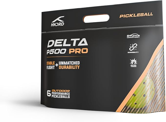 Hundred Delta Pro Pickleball Balls | Pack of 4 | USA Pickleball Approved | Hole Design | Tournament Ball