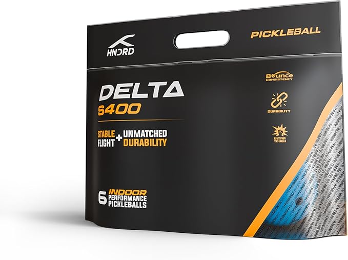 Hundred Delta Pro Pickleball Balls | Pack of 4 | USA Pickleball Approved | Hole Design | Tournament Ball