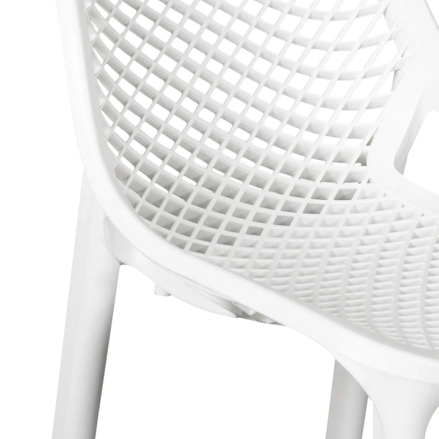 Nilkamal Vento Chair | Plastic Mid Back with Arm Chair | Chairs for Home| Dining Room| Bedroom| Kitchen| Living Room| Office - Outdoor - Garden | Dust Free | 100% Polypropylene Stackable Chairs