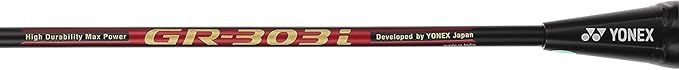 YONEX GR 303i Aluminium Strung Badminton Racket with Full Racket Cover | for Beginners | 83 Grams | High Durability