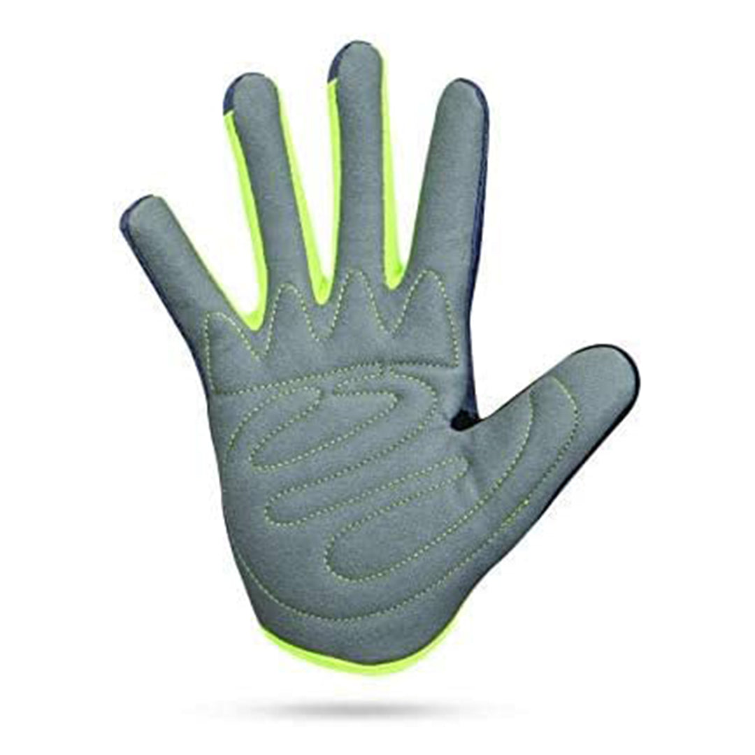 Nivia Cross Training Full Finger Gym Gloves (Grey/Green, Size - Medium) | Material - Leather | Perfect for Weight Lifting | Training Gym Workout | Crossfit | Pull-ups | Strong Grip Gym Gloves