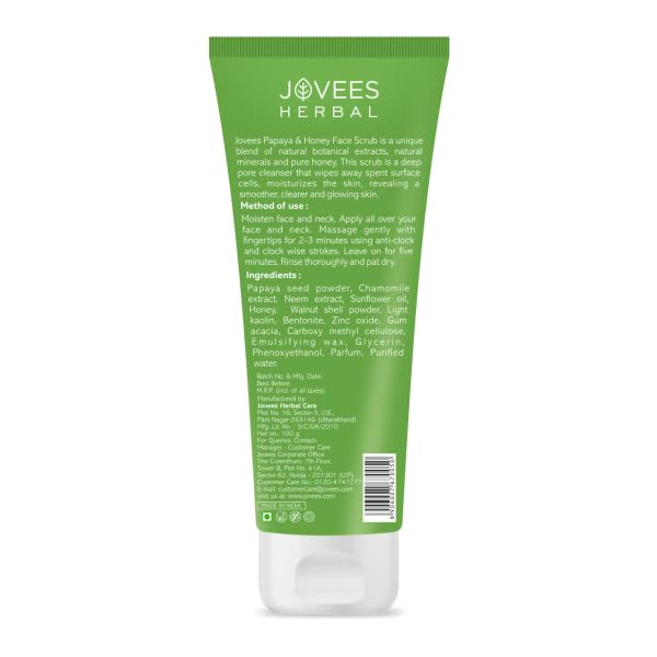 Jovees Facial Scrub - Papaya & Honey 100 g
