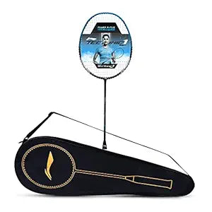 Li-Ning Tectonic 1S Carbon Fibre Strung Badmiton Racket with Full Cover | For Professional | Havey Head | Dynamic Optimum Frame | Maximum String Tension- 26lbs