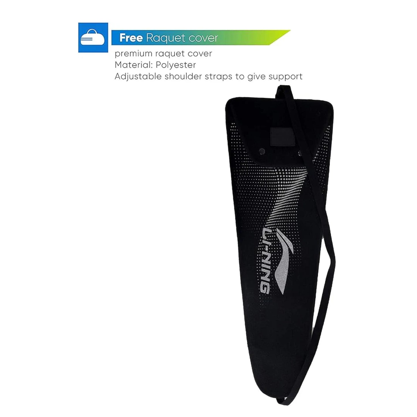 Li-Ning XP 800-Srikanth Signature Series Aluminum-Alloy Isometric Strung Badminton Racquet with cover
