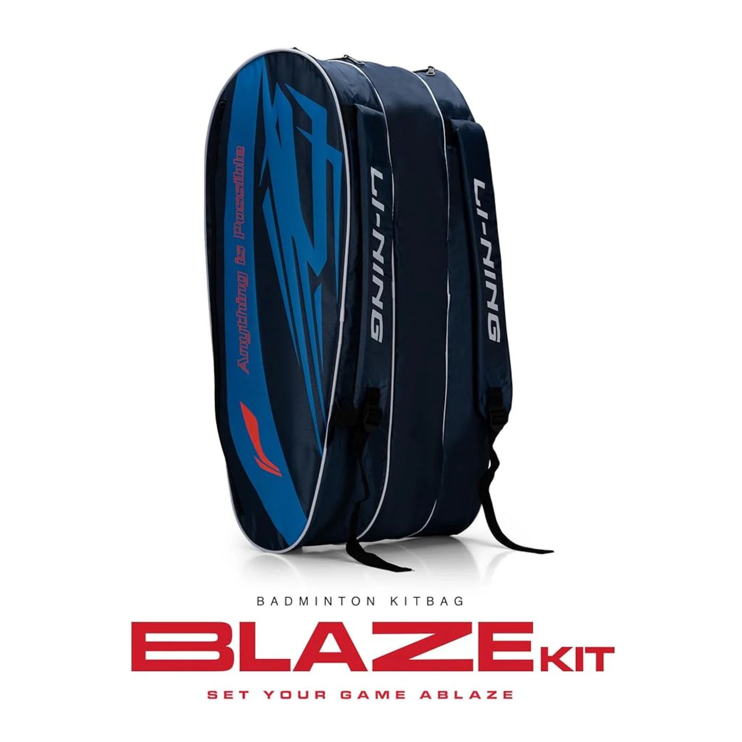 Li-Ning Blaze Triple Zipper Polyester Badminton Kit Bag