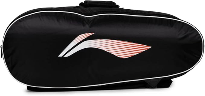 Li-Ning Spike 6-in-1 Badminton Duffle Kit Bag | 3 Easy Access Spacious Compartments | Easy Carry Handle | Adjustable Buckle & Padded Shoulder Straps | Material: Polyester