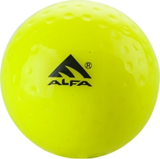 ALFA AB-93 Dimple Field Hockey Ball | Color : White | Size : Standard | PU Material |Precision and Control | Optimal Performance |Training and Matches.