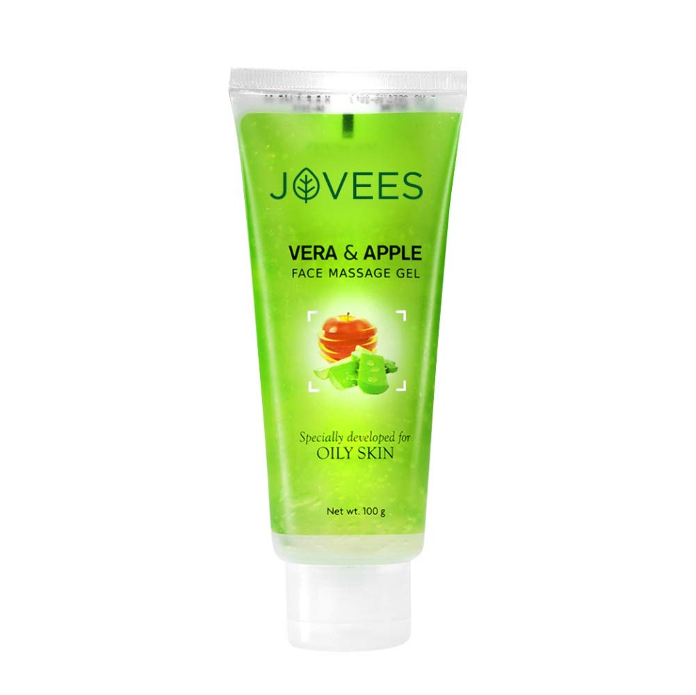 Jovees Face Massage Cream Moisturizers with Aloe Vera & Apple (100gm) Improves Skin Texture Making It Fairer & Radiant Natural | For All Skin Types