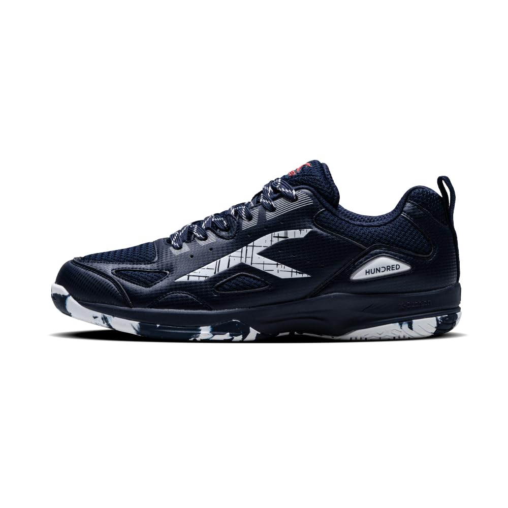 Hundred Galaxy Non Marking Badminton Shoes | Also Perfect for Squash, Table Tennis, Volleyball, Basketball & Indoor Sports | Lightweight & Durable