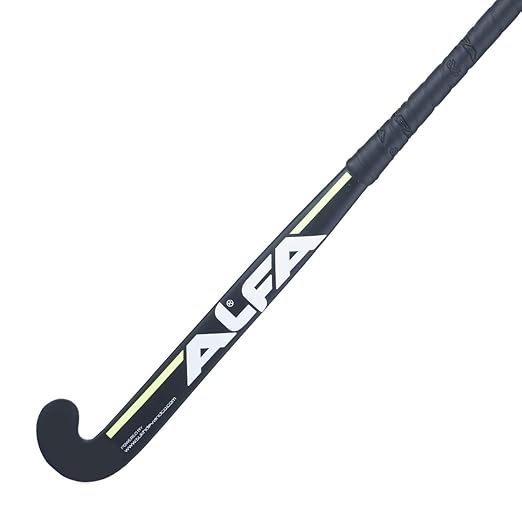 ALFA Y-30 Junior Hockey Stick | Color: Purple | Size: 30β | Material: 10% Carbon | Gender: Unisex | Lightweight Design | Ergonomic Grip | Durable Build | Enhanced Control | Precision Play
