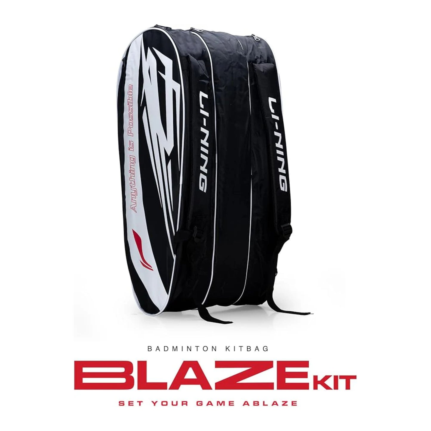 Li-Ning Blaze Triple Zipper Polyester Badminton Kit Bag