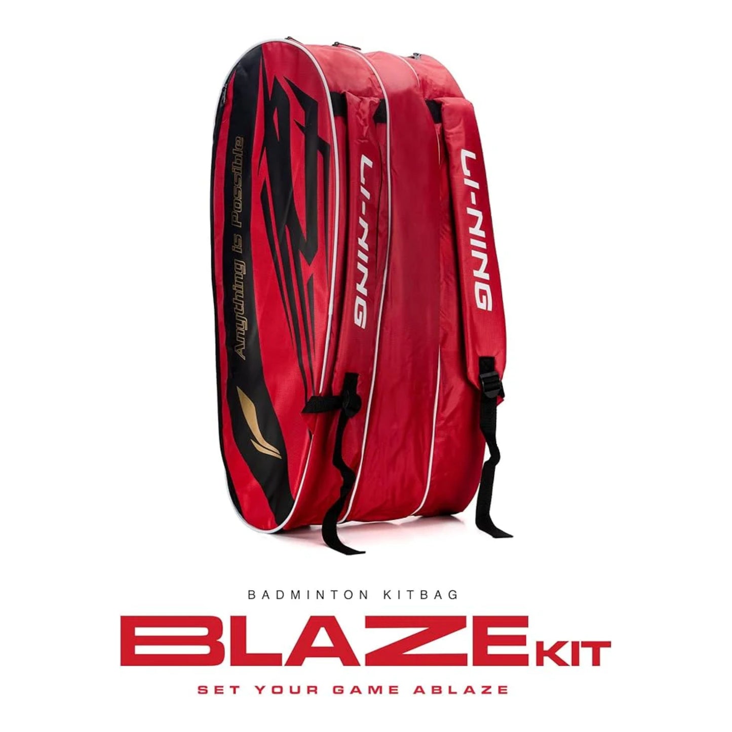 Li-Ning Blaze Triple Zipper Polyester Badminton Kit Bag