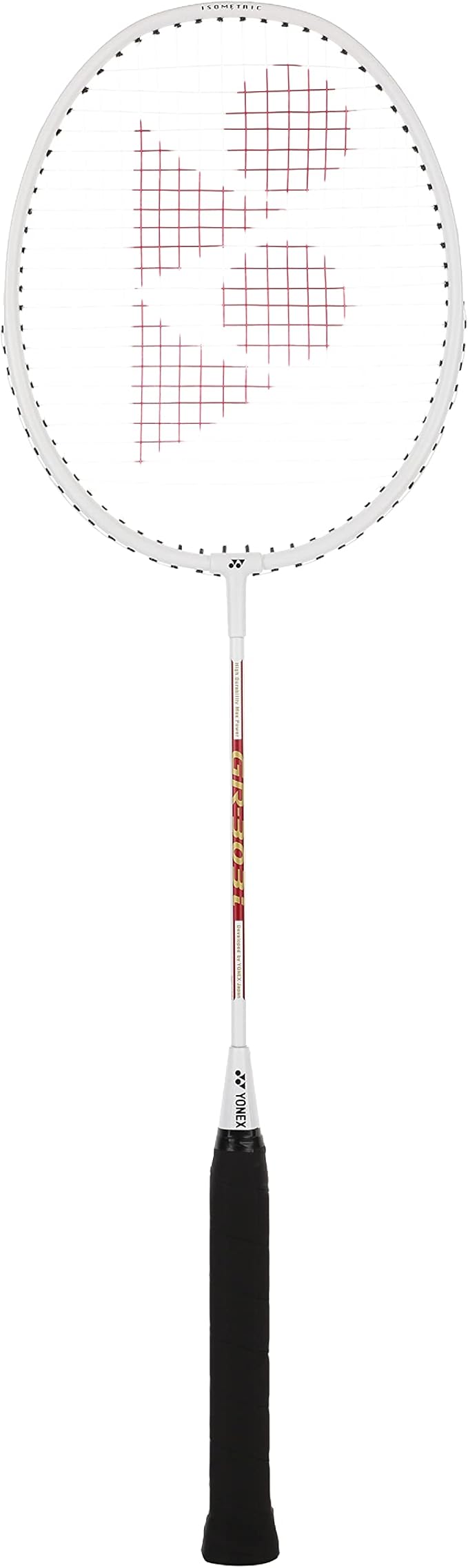 YONEX GR 303i Aluminium Strung Badminton Racket with Full Racket Cover | for Beginners | 83 Grams | High Durability