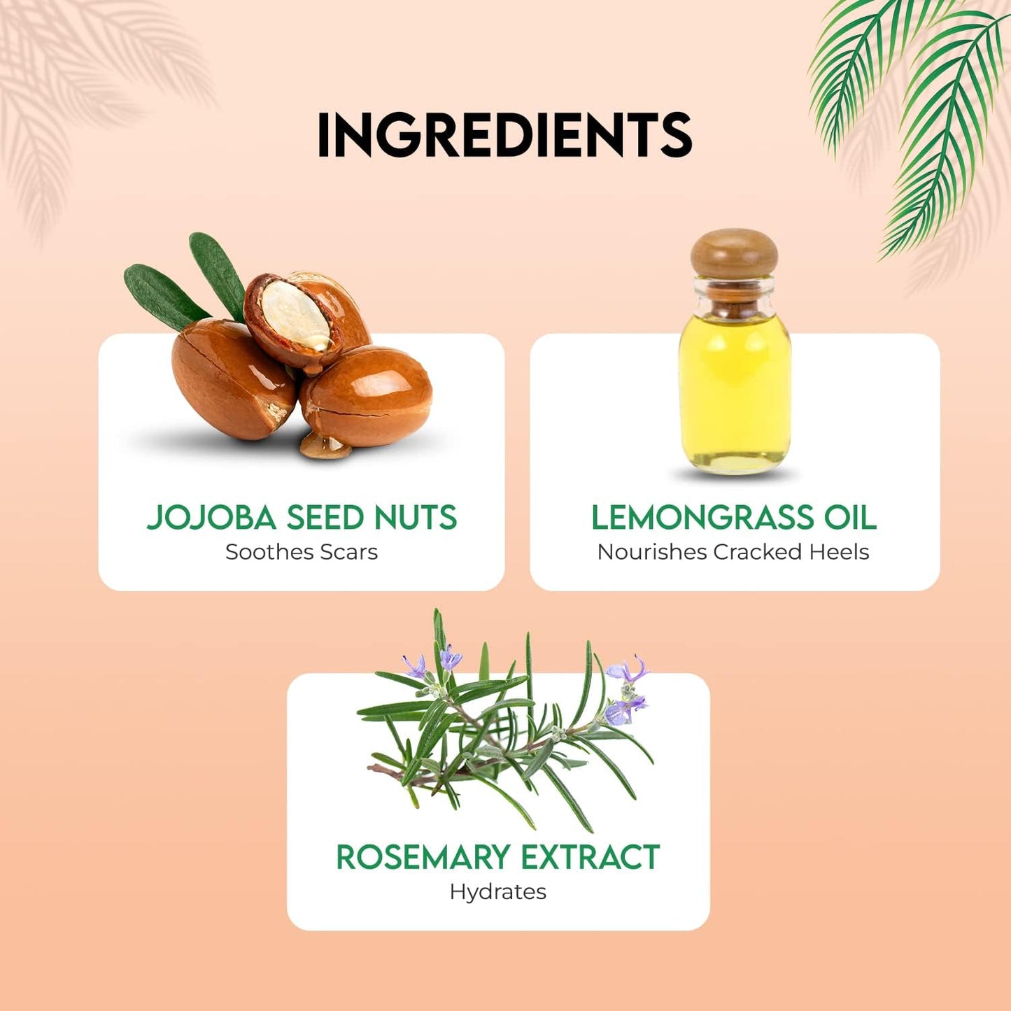 Jovees Foot Care Cream & Scrub (100gm) Unique 2 - in - 1 Formula | With Jojoba, Lemongrass & Rosemary Extract | Massage | Smoother | Hydrates & Prevents Cracked Heels