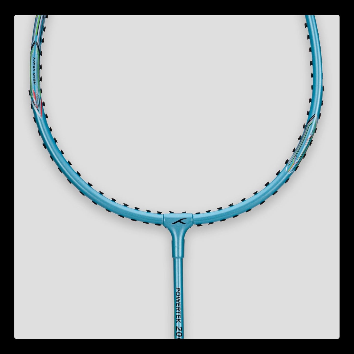 HUNDRED Powertek 200 PRO Strung Badminton Racquet with Head Cover | Material: Aluminium | Intermediate Level | Weight: 95gm | Maximum String Tension- 18-20lbs