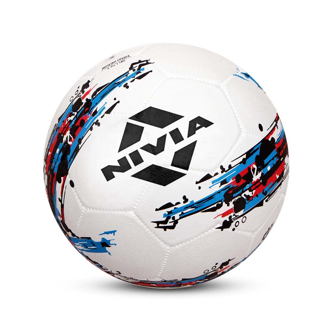 Nivia Storm Football (White, Size 5) | Rubberized Moulded | Suitable for Hard Ground Without Grass | Training Ball | Soccer Ball