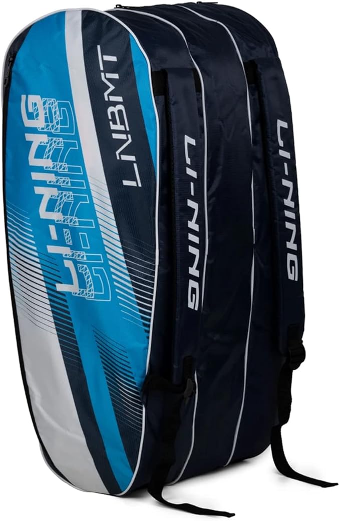 Li-Ning Spike 6-in-1 Badminton Duffle Kit Bag | 3 Easy Access Spacious Compartments | Easy Carry Handle | Adjustable Buckle & Padded Shoulder Straps | Material: Polyester
