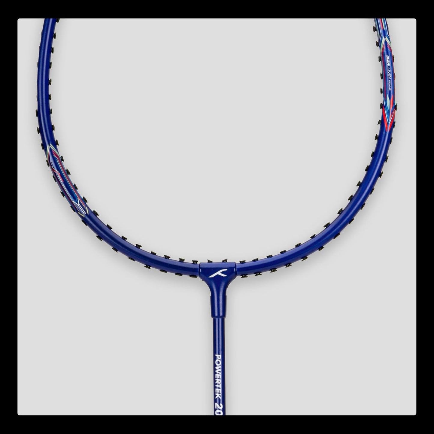 HUNDRED Powertek 200 PRO Strung Badminton Racquet with Head Cover | Material: Aluminium | Intermediate Level | Weight: 95gm | Maximum String Tension- 18-20lbs