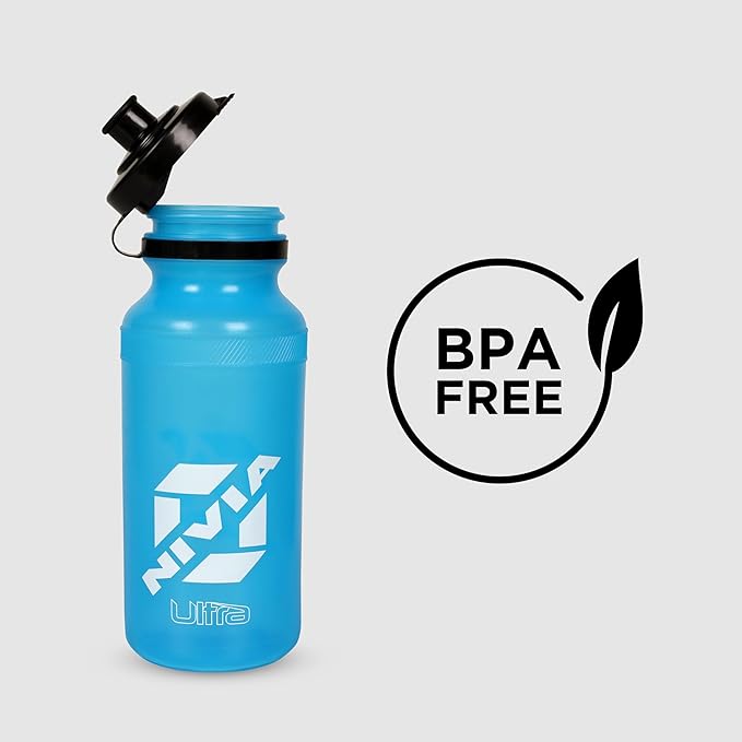 Nivia Ultra Sipper Bottle for Men & Women (Grey, Capacity - 600 ml) | Material - Polyvinyl Chloride | for Sports | Cycling | Gym | Running | Training | Gym Water Bottles | Kids Water Bottles