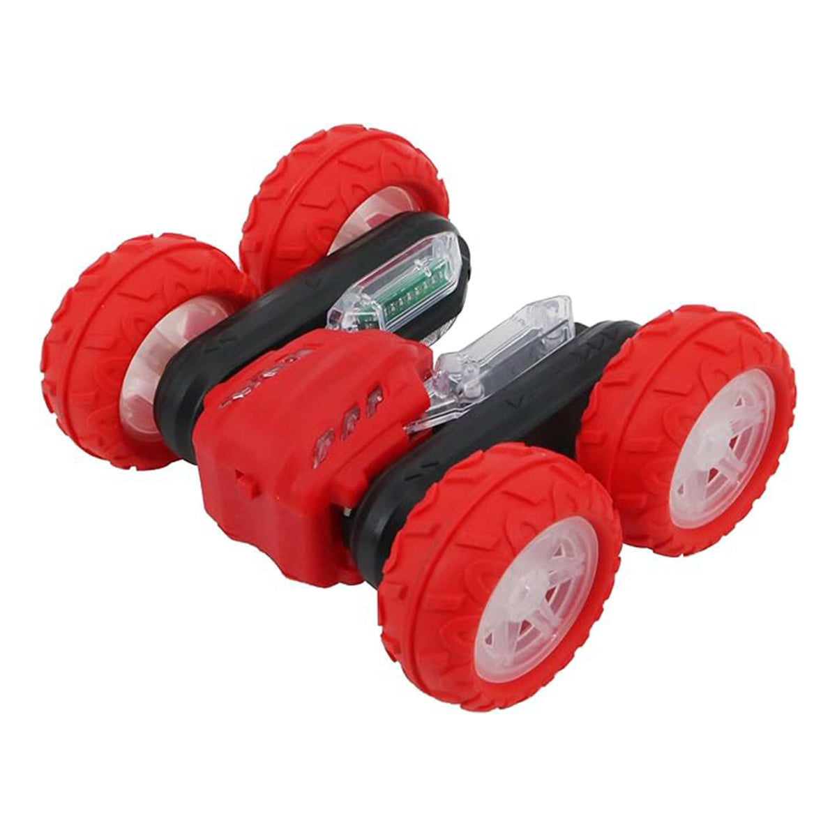FUNFY 4WD High-Speed RC Butterfly Stunt Toy Car | Assorted | with 360° Flat and V Shape Rotation, Double Side Drive| Anti-Slip Shock Proof Tyres | Displaying Various Messages for Kids