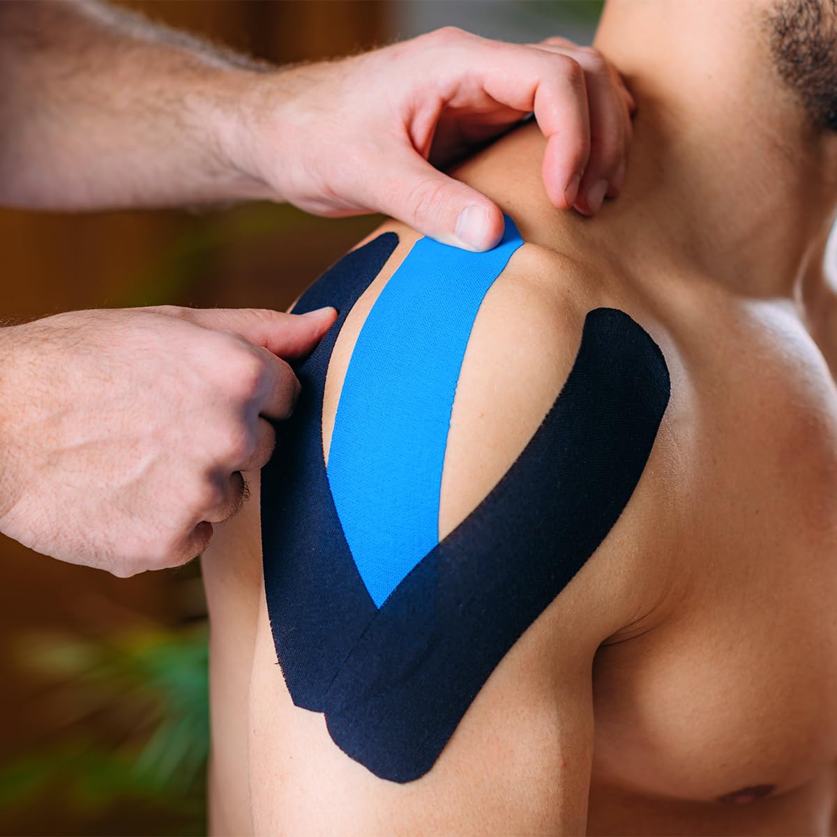 HUNDRED Kinesiology Tape| Light Green,Pink,Orange,Light Blue,Dark Blue,Black | Size: 5 Meters | Unisex | Cotton/Elastic | Muscle Soreness & Pain Relief | Boosted Performance, Circulation and Body Awareness | Future Injury Prevention