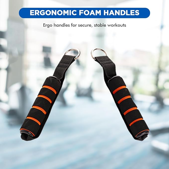 Endless EL1043 Toning Tubes Set of 5 with Different Resistance Levels | Material : Natural Latex | With Door Anchor, Handles, Waterproof Carry Bag, Leg Ankle Straps for Men and Women