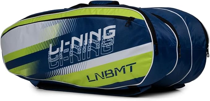 Li-Ning Spike 6-in-1 Badminton Duffle Kit Bag | 3 Easy Access Spacious Compartments | Easy Carry Handle | Adjustable Buckle & Padded Shoulder Straps | Material: Polyester