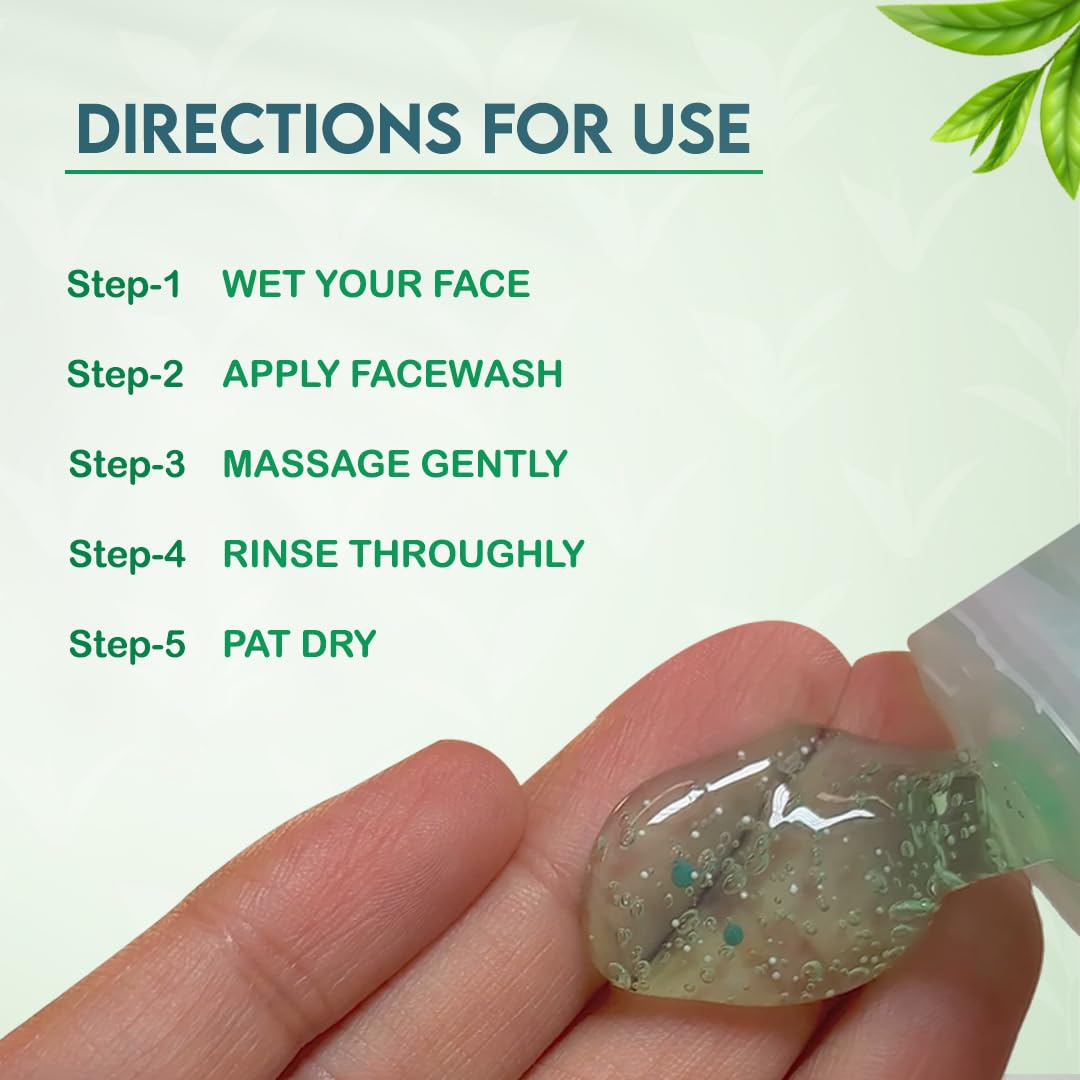 Jovees Tea Tree Oil Control Face Wash for Oily and Sensitive Skin Ayurvedic 120 millilitre
