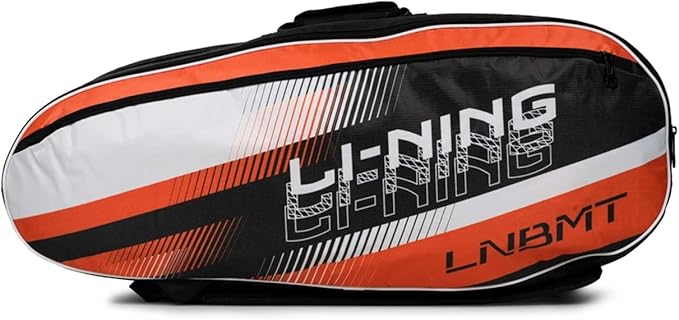 Li-Ning Spike 6-in-1 Badminton Duffle Kit Bag | 3 Easy Access Spacious Compartments | Easy Carry Handle | Adjustable Buckle & Padded Shoulder Straps | Material: Polyester