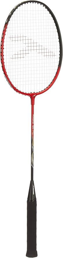 HUNDRED Powertek 100 (Set of 2) Badminton Racquet with Full Cover | Strung | Material: Aluminium | Maximum Tension: 16-18lbs | for Intermediate player