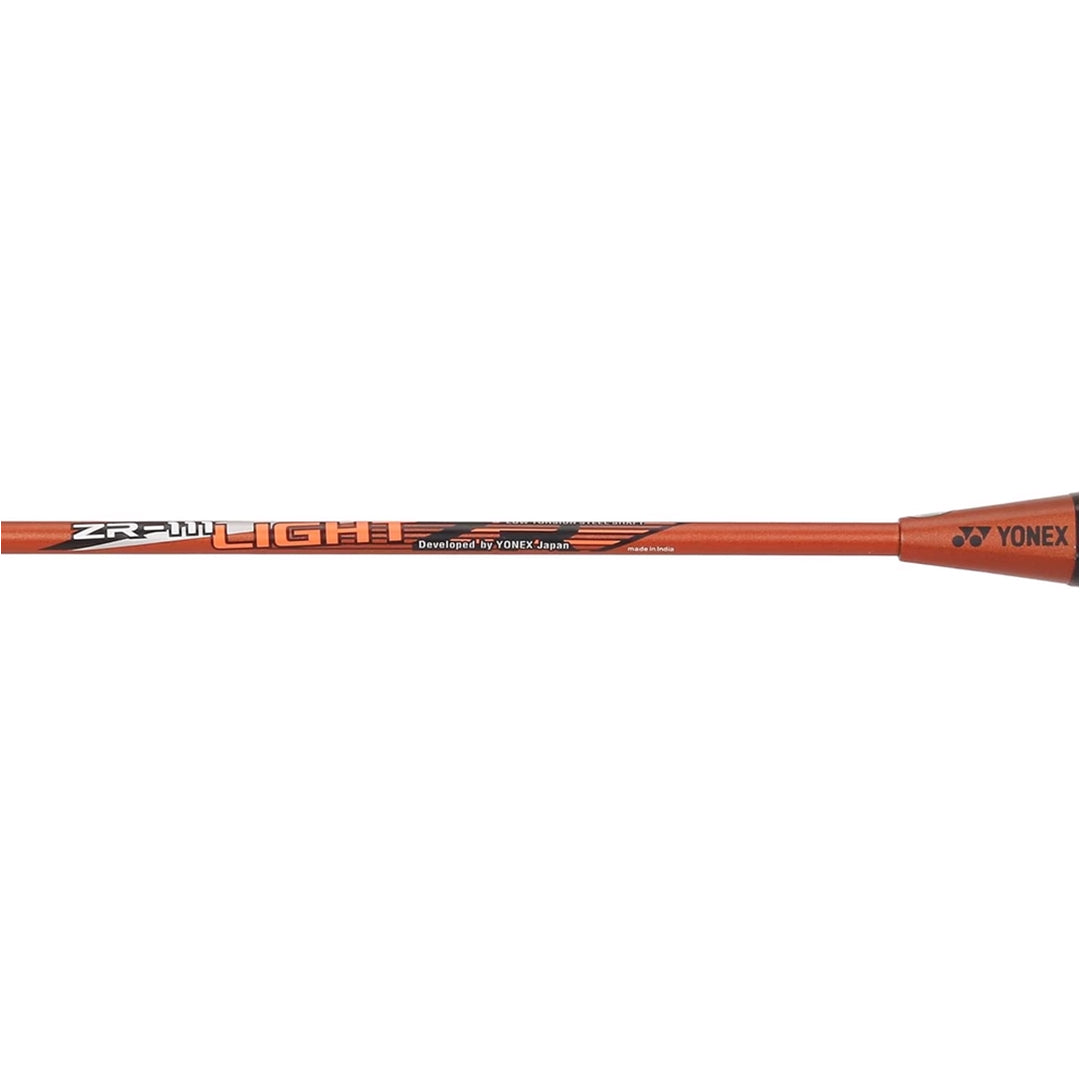 YONEX ZR111 Light Aluminium Strung Badminton Racket with Full Racket Cover | for Beginners | 95 Grams |Isometric Head Shape