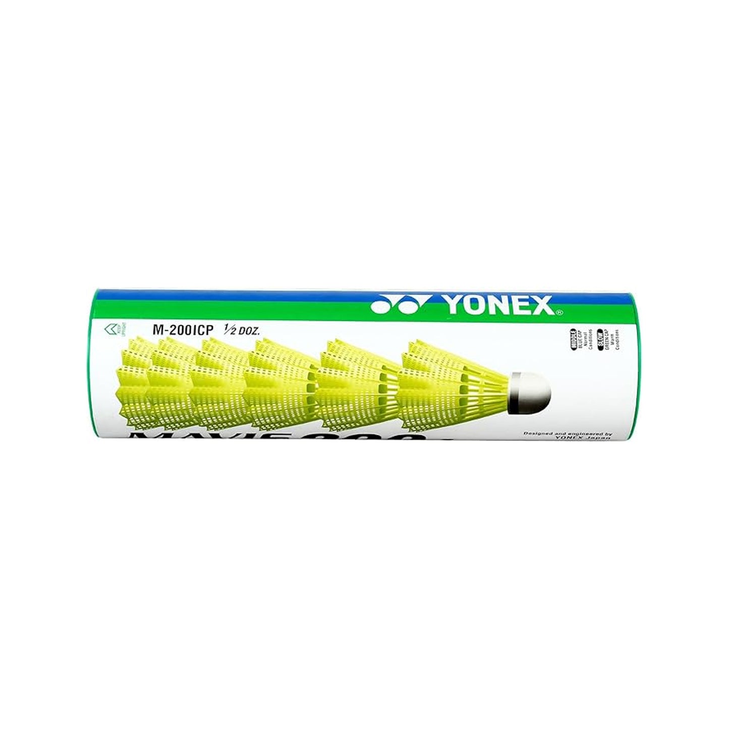 Yonex Mavis 200i Nylon Badminton Shuttlecocks | Flight Stability | Synthetic Cork