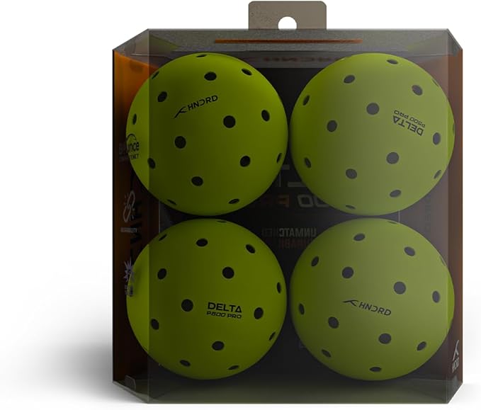 Hundred Delta Pro Pickleball Balls | Approved by USA Pickle ball | Hole design | Tournament ball