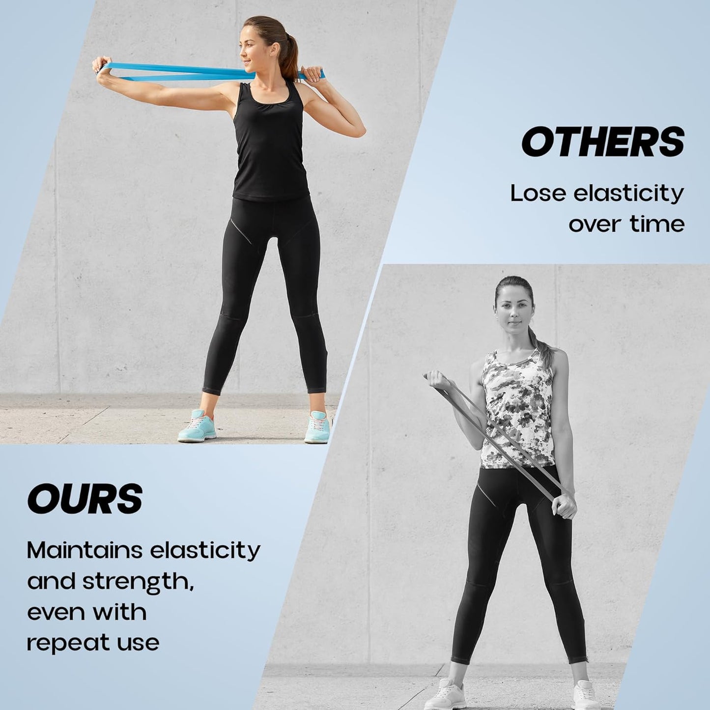 KONEX Resistance Bands for Toning Exercise | Stretch Band for Gym & Home Workouts (Multi Color, Set of 5)