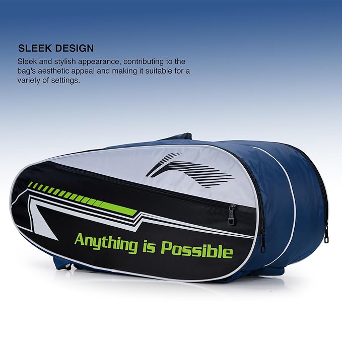 Li-Ning PaceCraft Double Zipper Polyester Badminton Kit Bag