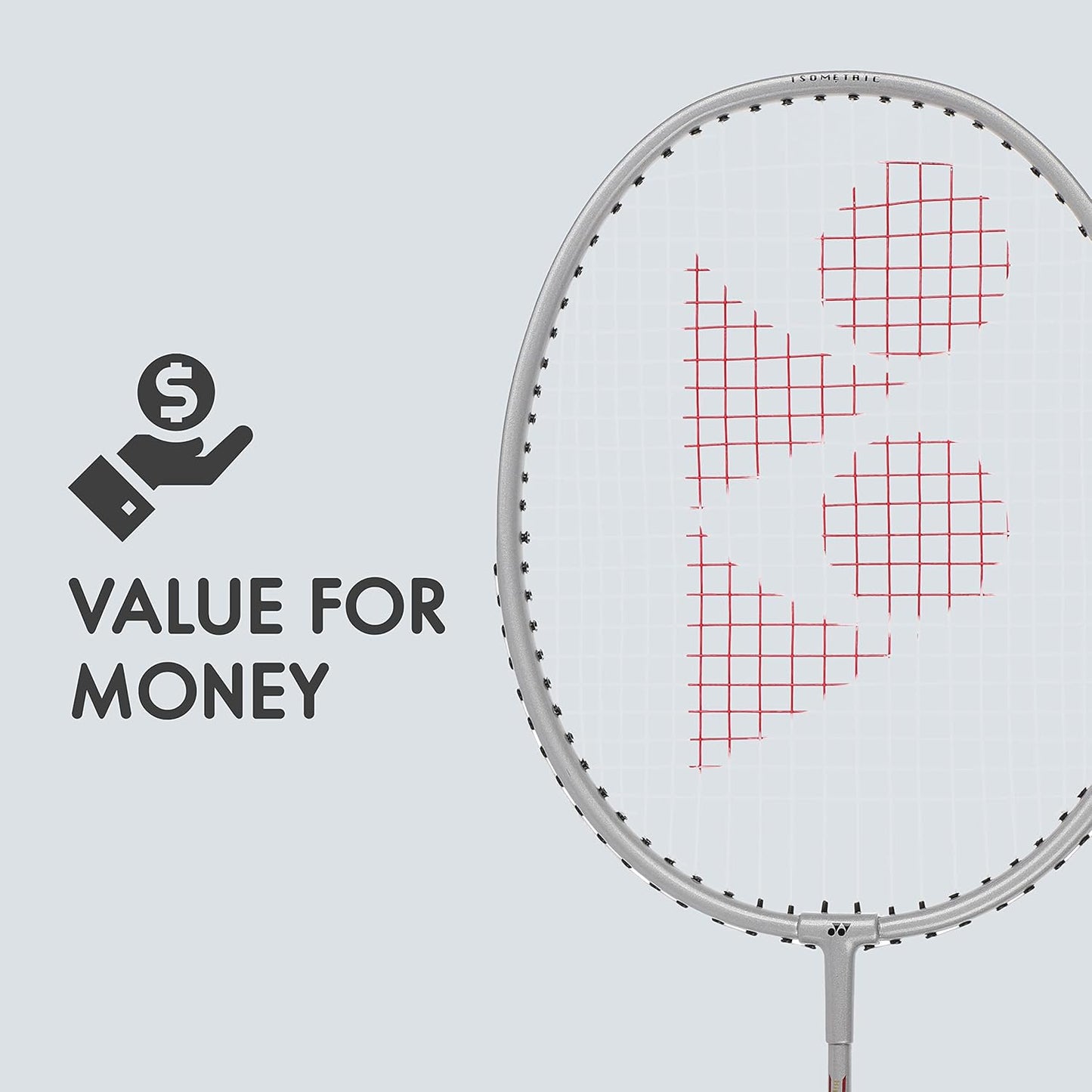 YONEX GR 303i Aluminium Strung Badminton Racket with Full Racket Cover | for Beginners | 83 Grams | High Durability