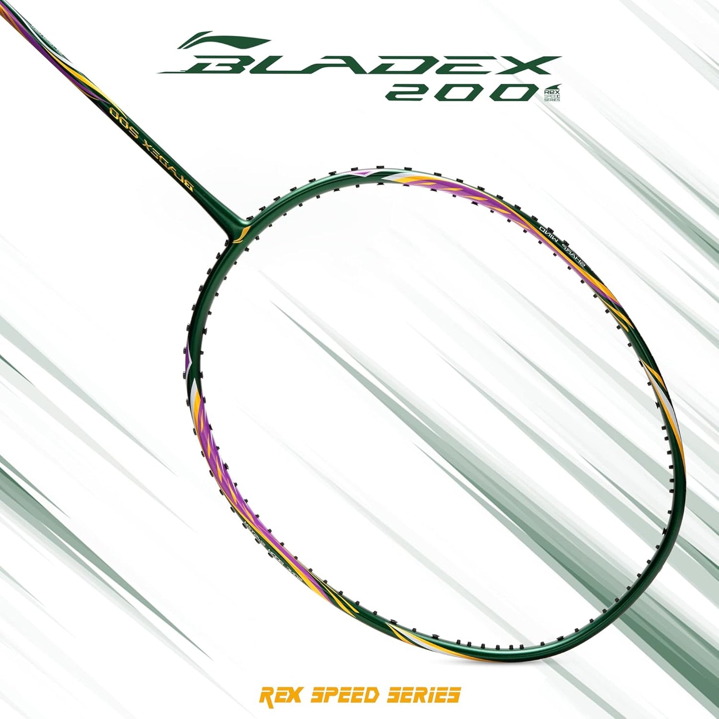 Li-Ning BladeX 200R Carbon Fibre Strung Badminton Racquet with Full Cover | For Professional | Light Head | Dynamic Optimum Frame | Maximum String Tension- 27lbs