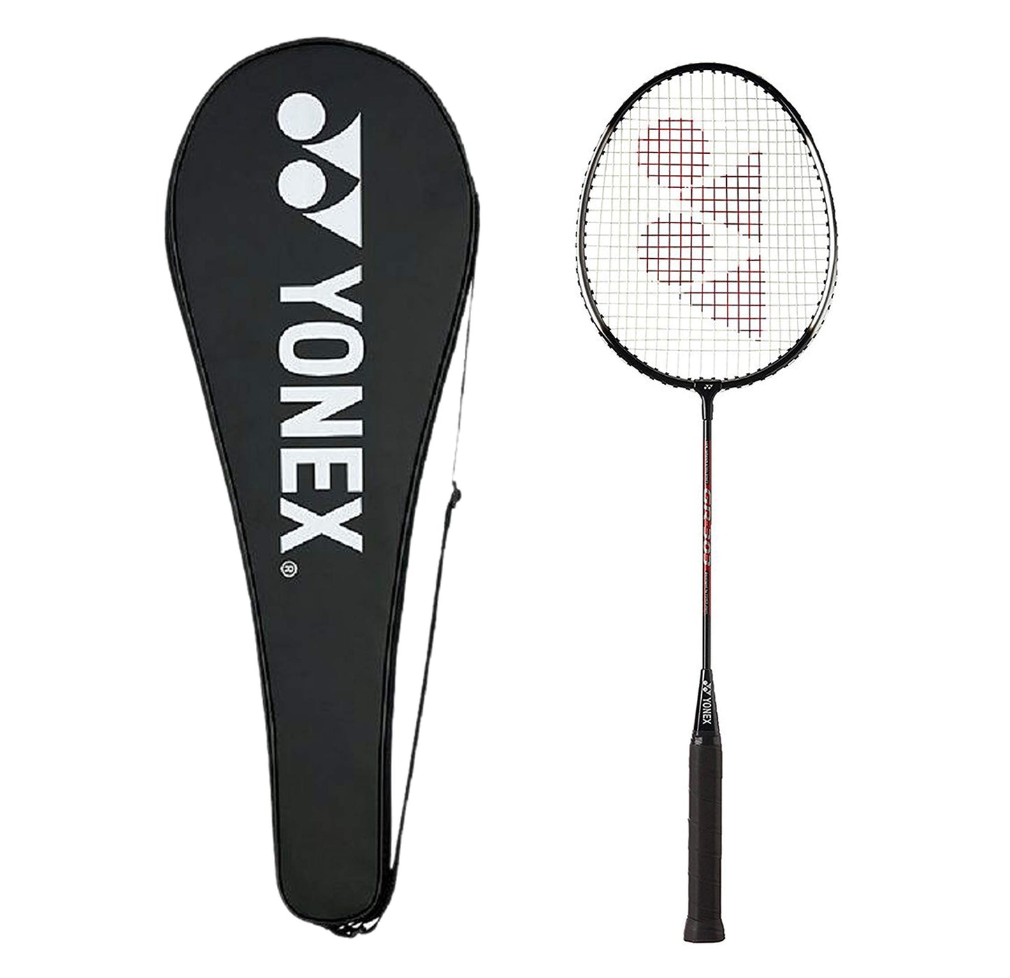 YONEX GR 303i Aluminium Strung Badminton Racket with Full Racket Cover | for Beginners | 83 Grams | High Durability