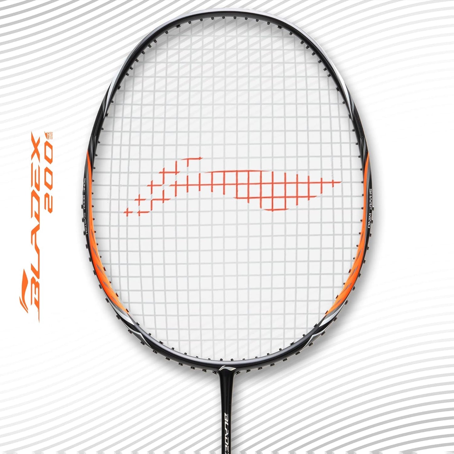 Li-Ning BladeX 200R Carbon Fibre Strung Badminton Racquet with Full Cover | For Professional | Light Head | Dynamic Optimum Frame | Maximum String Tension- 27lbs