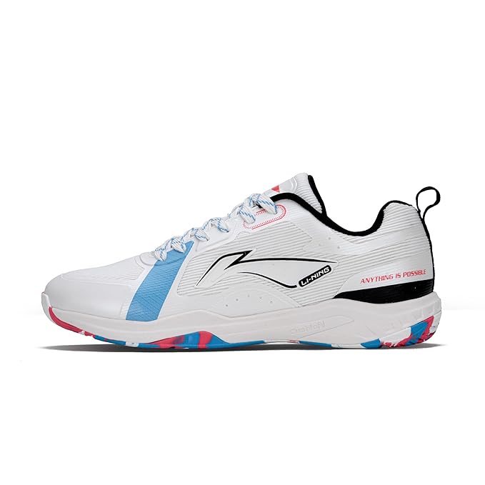 Li-Ning Aero Lite Non-Marking Badminton Shoes | Lightweight & Shock Absorption | Sports Footwear For Unisex | Material: Mesh & TPU Upper