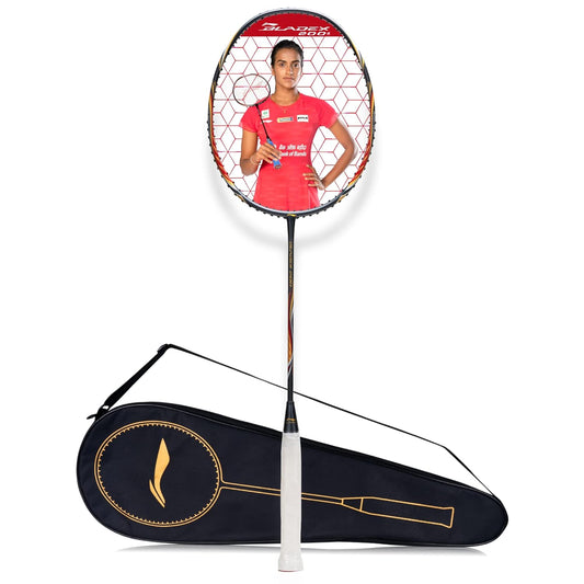 Li-Ning BladeX 200R Carbon Fibre Strung Badminton Racquet with Full Cover | For Professional | Light Head | Dynamic Optimum Frame | Maximum String Tension- 27lbs