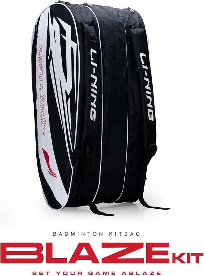 Li-Ning Blaze Triple Zipper Polyester Badminton Kit Bag