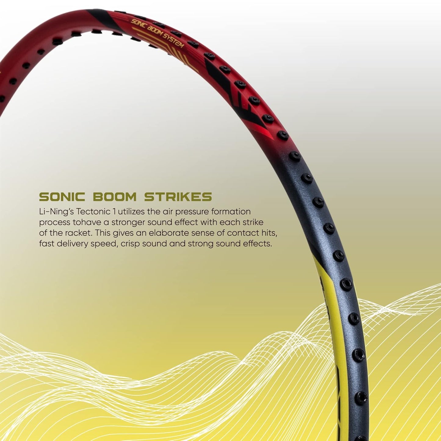 Li-Ning Tectonic 1S Carbon Fibre Strung Badmiton Racket with Full Cover | For Professional | Havey Head | Dynamic Optimum Frame | Maximum String Tension- 26lbs