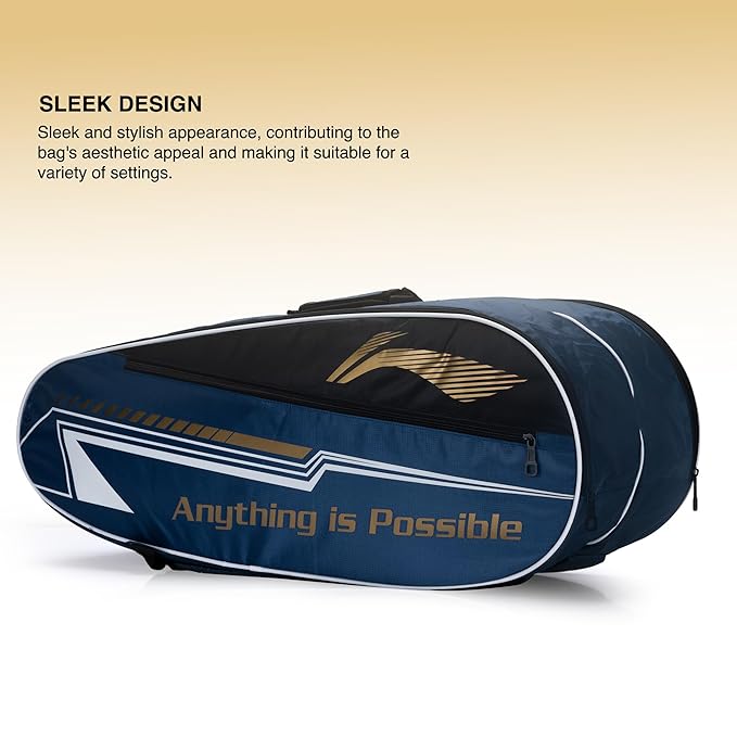 Li-Ning PaceCraft Double Zipper Polyester Badminton Kit Bag
