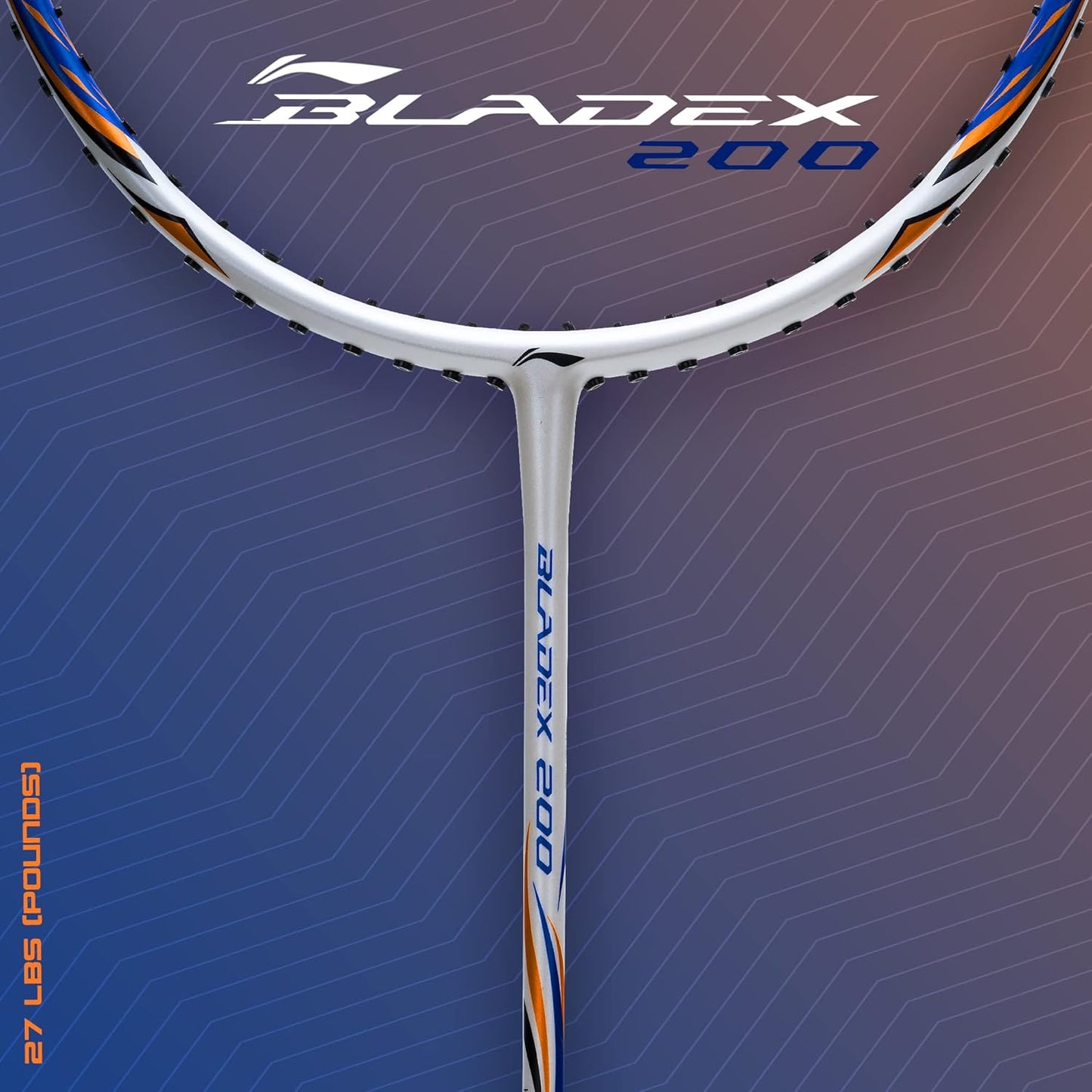 Li-Ning BladeX 200R Carbon Fibre Strung Badminton Racquet with Full Cover | For Professional | Light Head | Dynamic Optimum Frame | Maximum String Tension- 27lbs