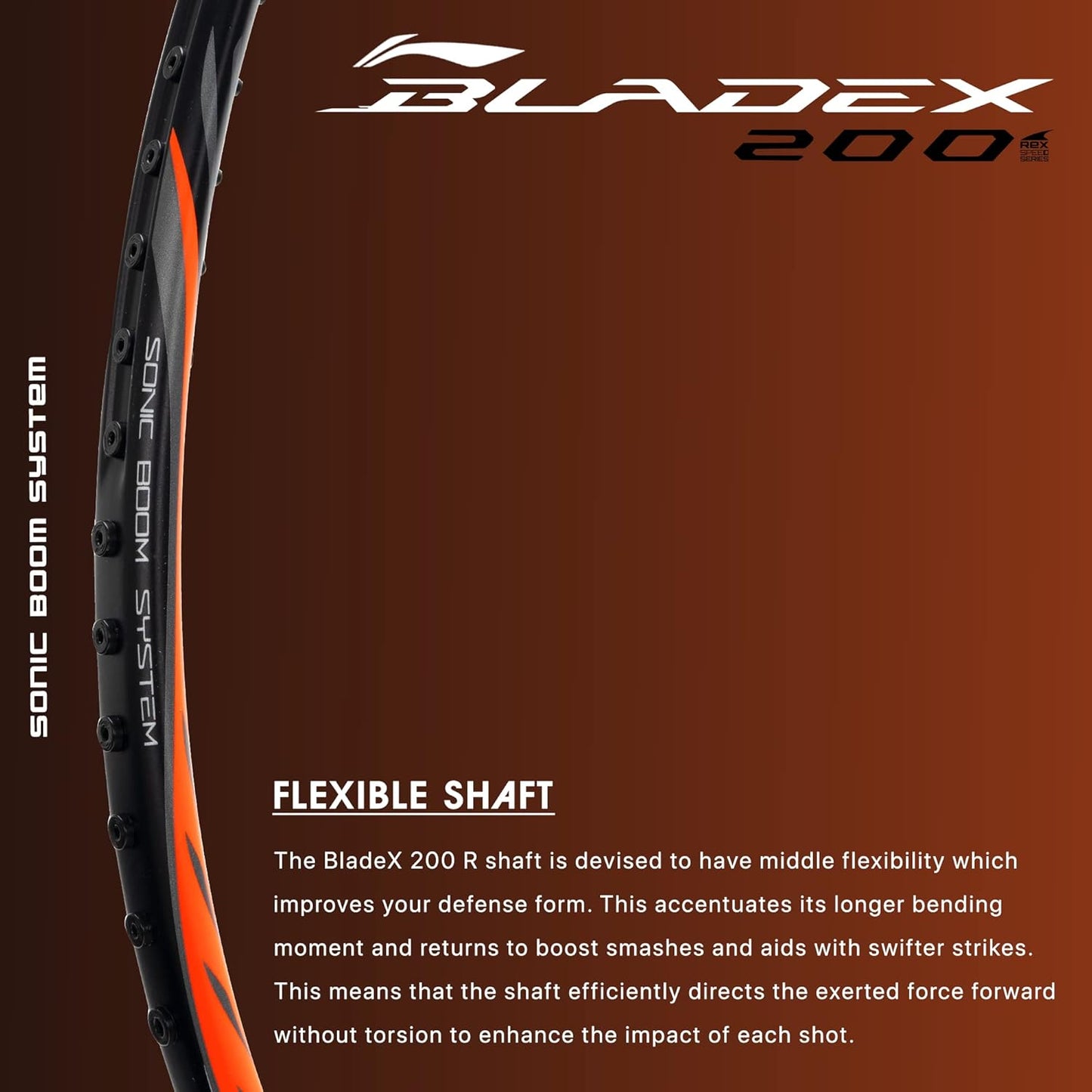 Li-Ning BladeX 200R Carbon Fibre Strung Badminton Racquet with Full Cover | For Professional | Light Head | Dynamic Optimum Frame | Maximum String Tension- 27lbs