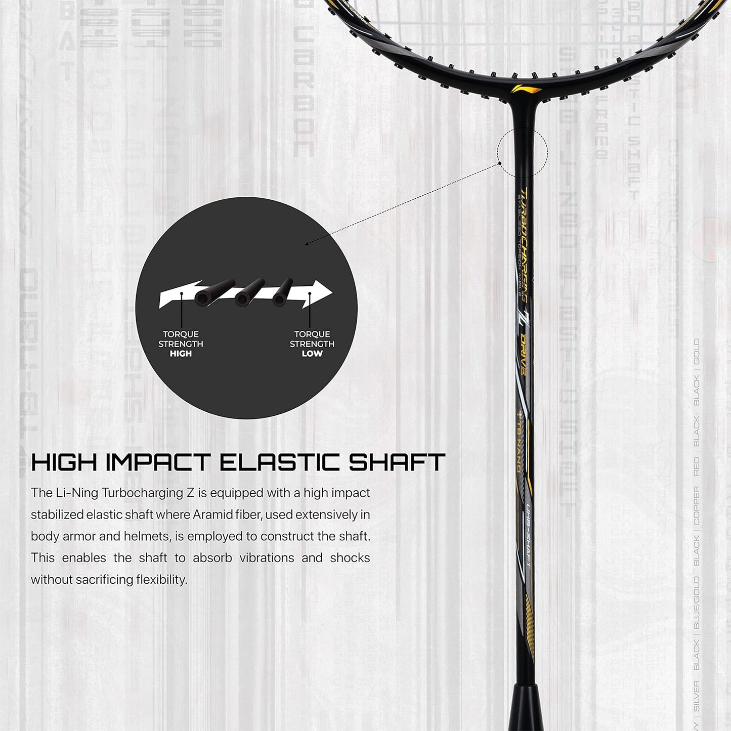 Li-Ning Turbo Charging Z Drive Carbon Fibre Unstrung Badminton Racquet With Full Cover | Intermediate | Dynamic Optimum Frame | Ultra Smasher | Maximum String Tension-30lbs | Size: 82gm